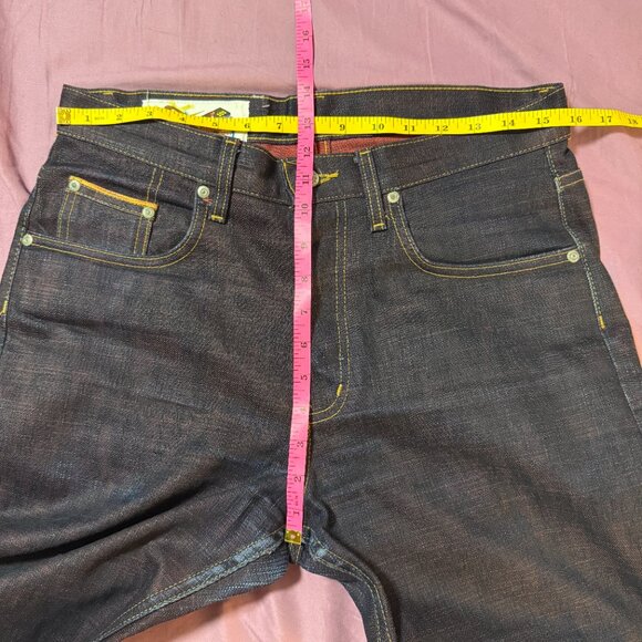 Street Fighter x Naked & Famous Ken Shoryuken Selvedge denim jeans size 30 Easy - Picture 5 of 16